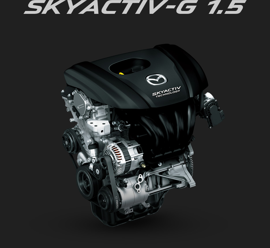 新型アクセラスポーツ1.5Lガソリンエンジン